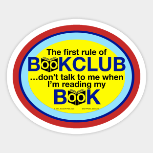 1st Rule Of BookClub Sticker